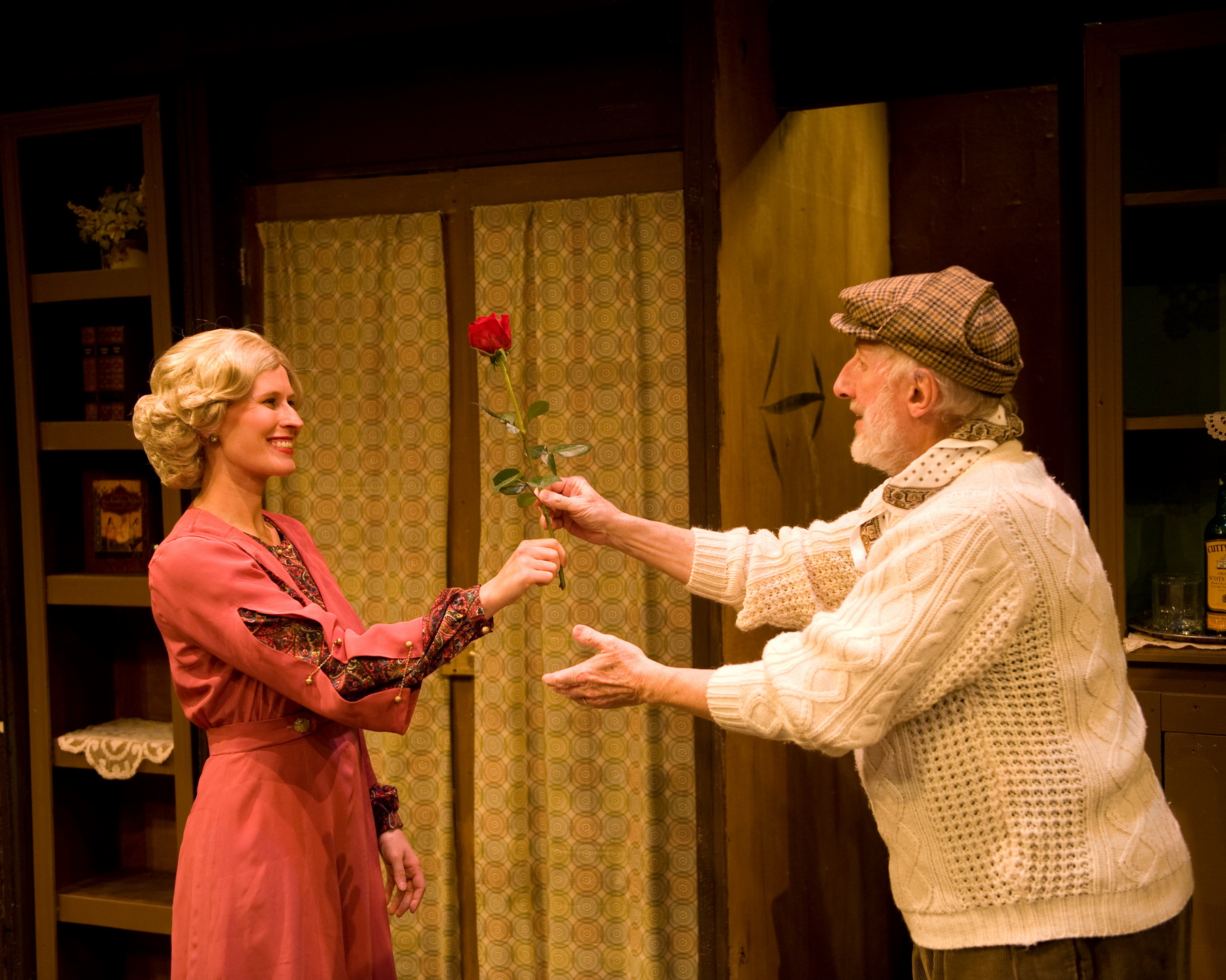 Jill Kenderes as Cecily Harrington and Raymond E. Cosma, Jr. as Hodgson