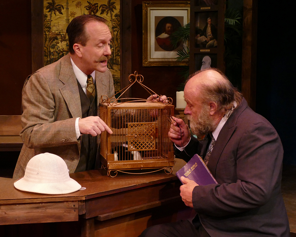 Curt Arnold as Professor Walling and Robert Hawkes as Professor Sloane